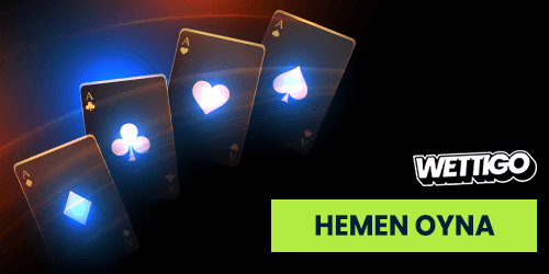 Parlayan oyun kartlarıyla casino oyunları teması